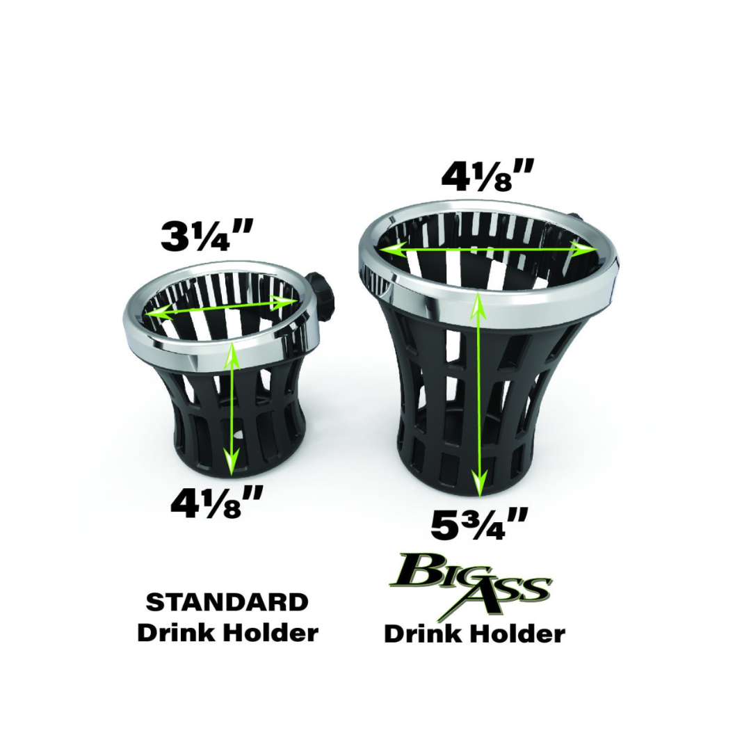 Big Ass® Chrome Drink Holder For Honda Goldwing - Ciro Goldstrike