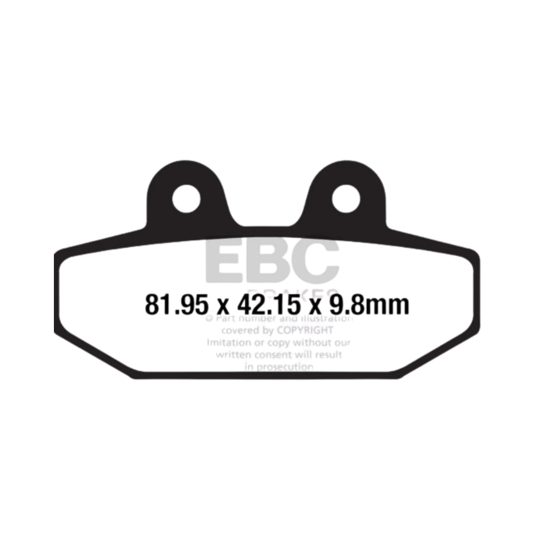FA710HH ಸಂಪೂರ್ಣವಾಗಿ ಸಿಂಟರ್ ಮಾಡಿದ ಬ್ರೇಕ್ ಪ್ಯಾಡ್ಗಳು - EBC ಬ್ರೇಕ್ಗಳು