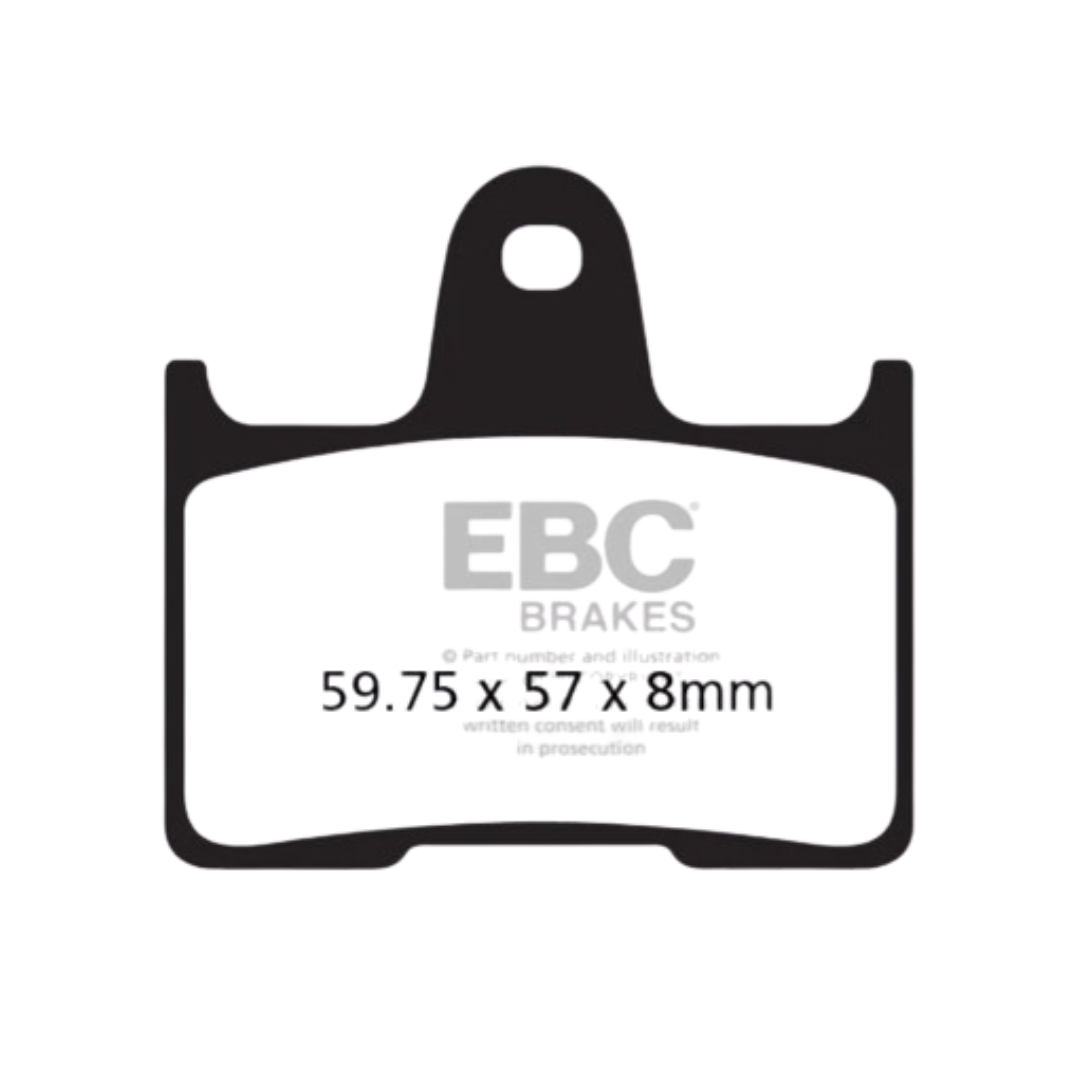 FA254HH ಸಂಪೂರ್ಣವಾಗಿ ಸಿಂಟರ್ ಮಾಡಿದ ಬ್ರೇಕ್ ಪ್ಯಾಡ್ಗಳು - EBC ಬ್ರೇಕ್ಗಳು