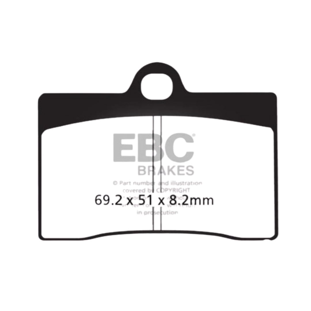 FA095V ಸೆಮಿ-ಸಿಂಟರ್ಡ್ ಬ್ರೇಕ್ ಪ್ಯಾಡ್ಗಳು - EBC (ಮುಂಭಾಗ)