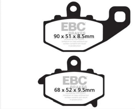 FA192V ಸೆಮಿ ಸಿಂಟರ್ಡ್ ಬ್ರೇಕ್ ಪ್ಯಾಡ್ಗಳು - EBC
