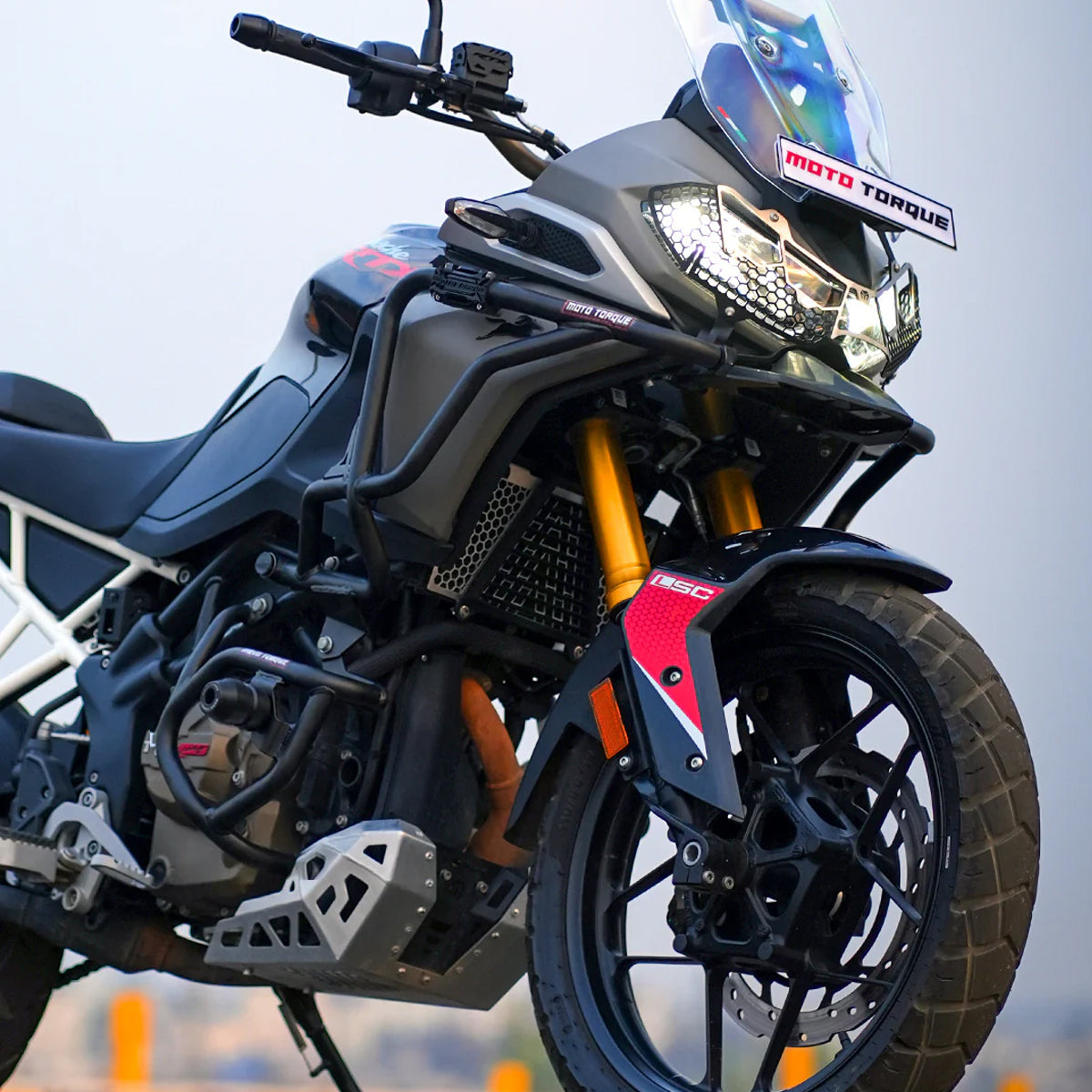 Crash Guard Black for TVS Apache RTX 300 - Moto Torque