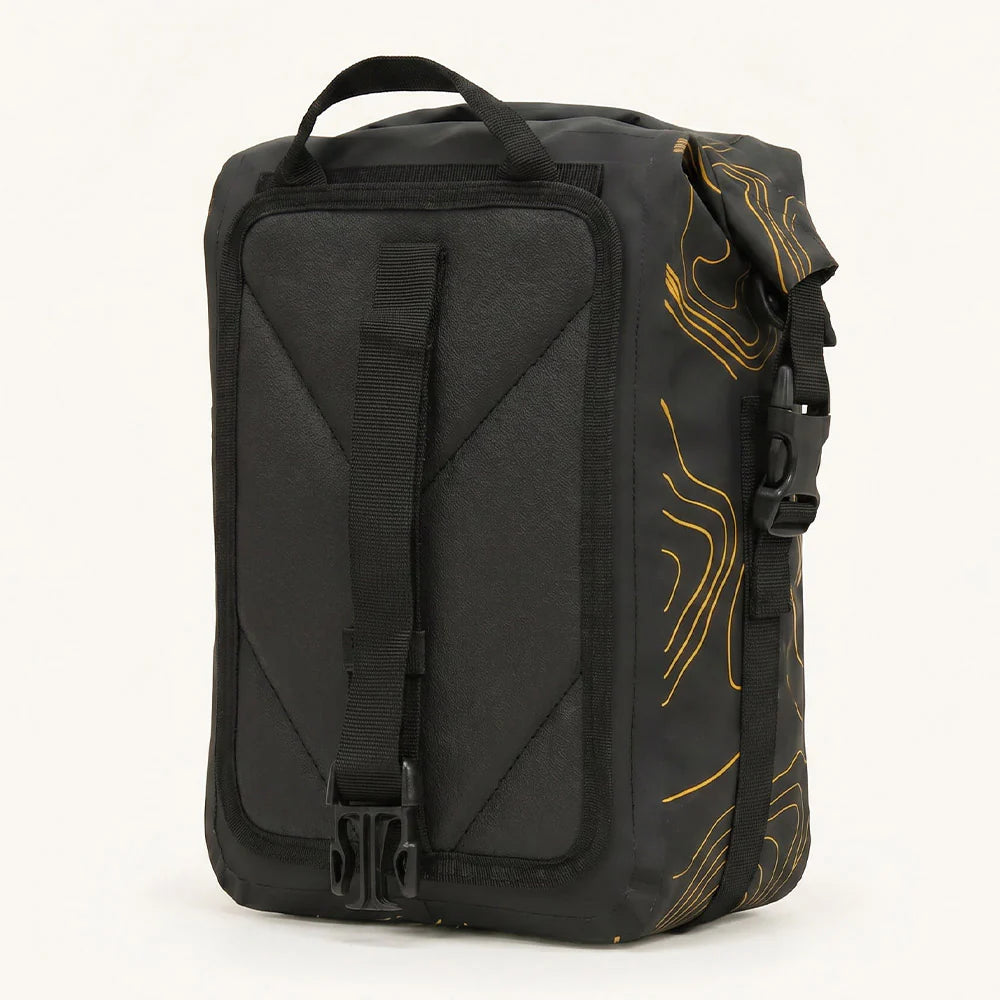 Crash Bar Bag - Water Repellent Motorcycle Luggage 6L (Black) - Reisemoto