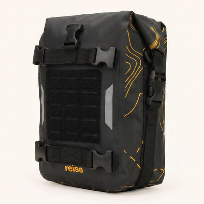 Crash Bar Bag - Water Repellent Motorcycle Luggage 6L (Black) - Reisemoto