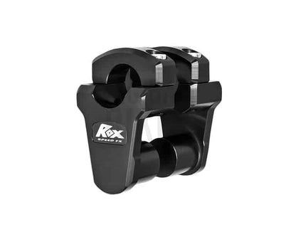 Rox Pivoting Handlebar Risers - 51mm Rise, 28.5mm Handlebar - Anodized Aluminium - Rox