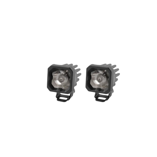 White Sport Backlit Led Stage Series C1" Pod (pair) Light - Diode Dynamics