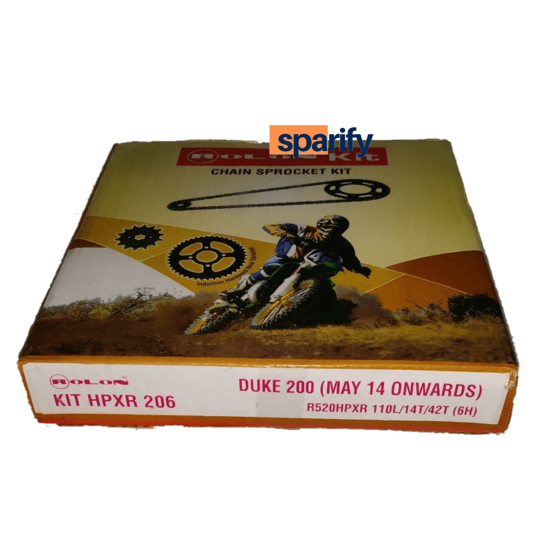 KTM Duke 200 / RC 200 X Ring chain sprocket Kit by Rolon compatible for models starting from 2014-2023 - ROLON