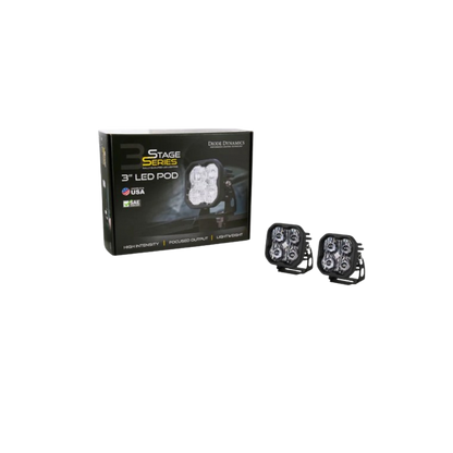 White Max Led Stage Series 3" Pod (pair) Light - Diode Dynamics