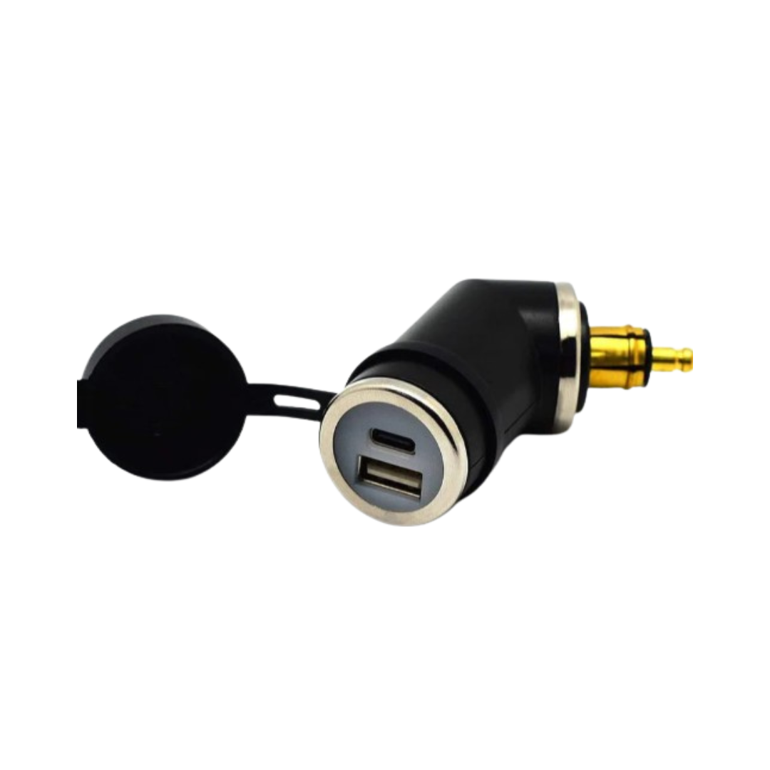 DIN (Hella) to 36W PD USB-C + QC 3.0 (ANGLED) - Cliff Top
