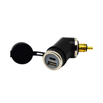 DIN (Hella) to 36W PD USB-C + QC 3.0 (ANGLED) - Cliff Top