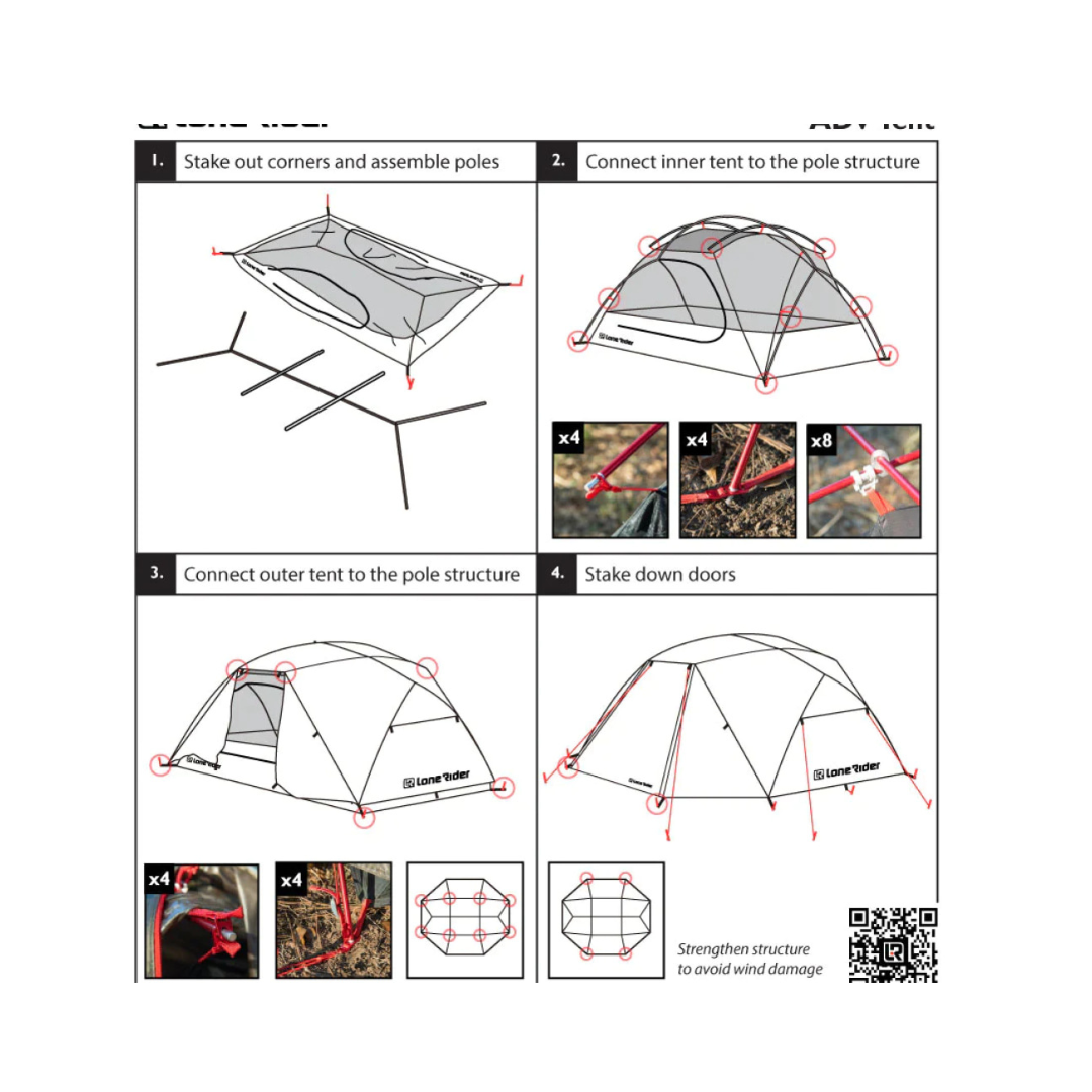 ADV Tent - Adventure Motorcycle Tent - Lone Rider