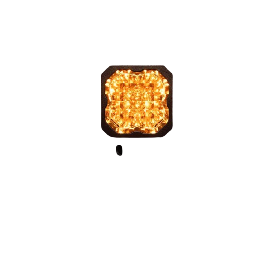White Pro Backlit Led Stage Series C1" Pod (pair) Light - Diode Dynamics