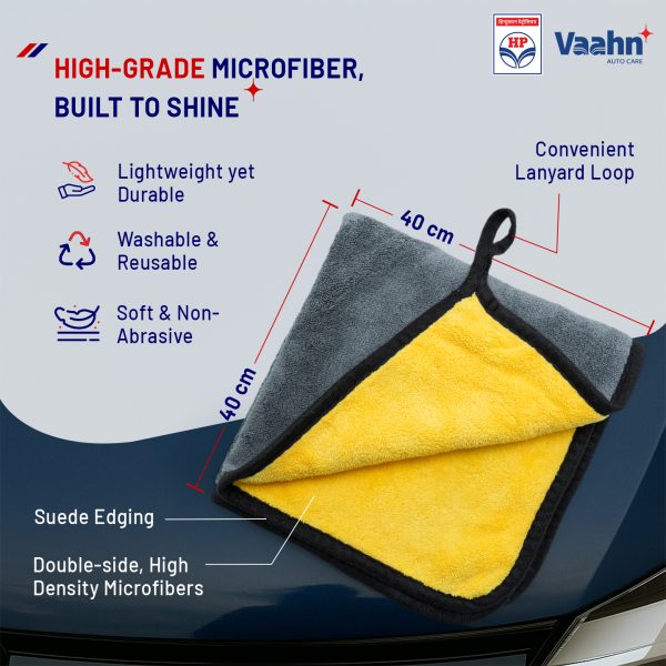 Microfiber Cloth 40x40 (500 GSM Double Sided) Single - HP Vaahn
