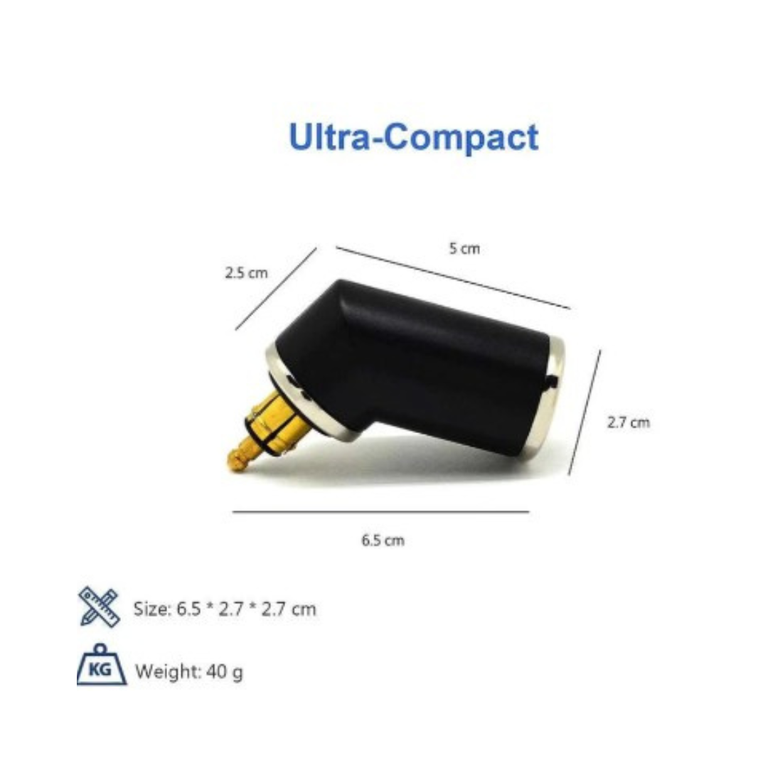 DIN (Hella) to 36W PD USB-C + QC 3.0 (ANGLED) - Cliff Top