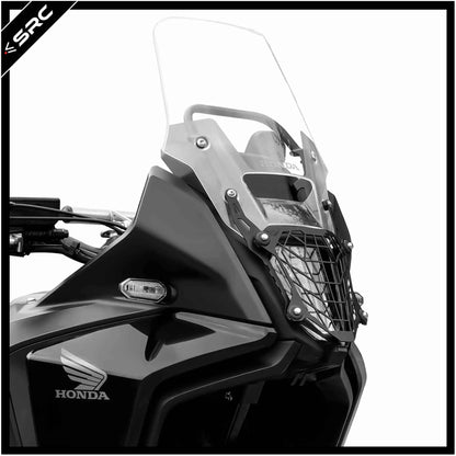 HeadLight Guard - Black/Silver - Honda NX500 - SRC
