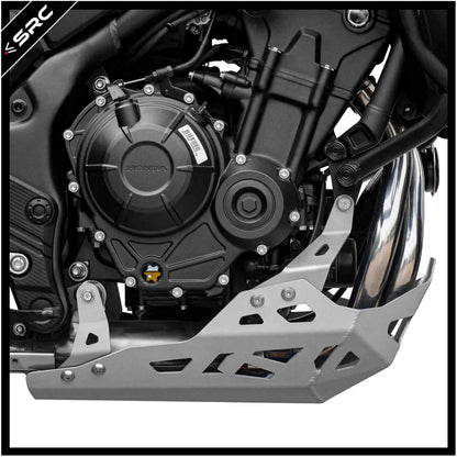 Sump Guard for Honda CB500X/NX500 - Black/Silver - SRC