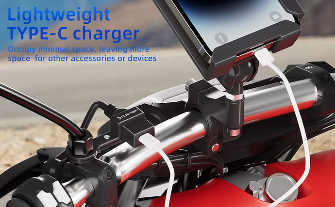 Mirror Mounted 18W PD USB-C Charger - Cliff Top