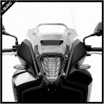 HeadLight Guard - Black/Silver - Honda NX500 - SRC