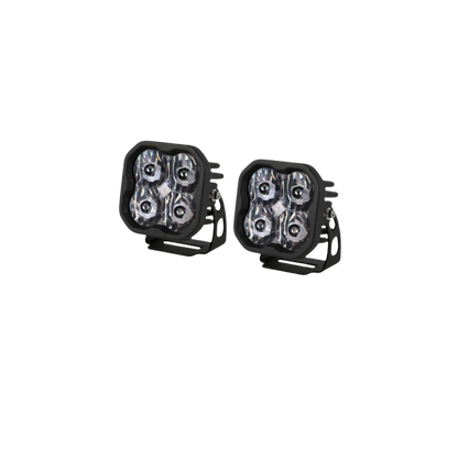 White Sport Backlit Led Stage Series 3" Pod (pair) Light - Diode Dynamics