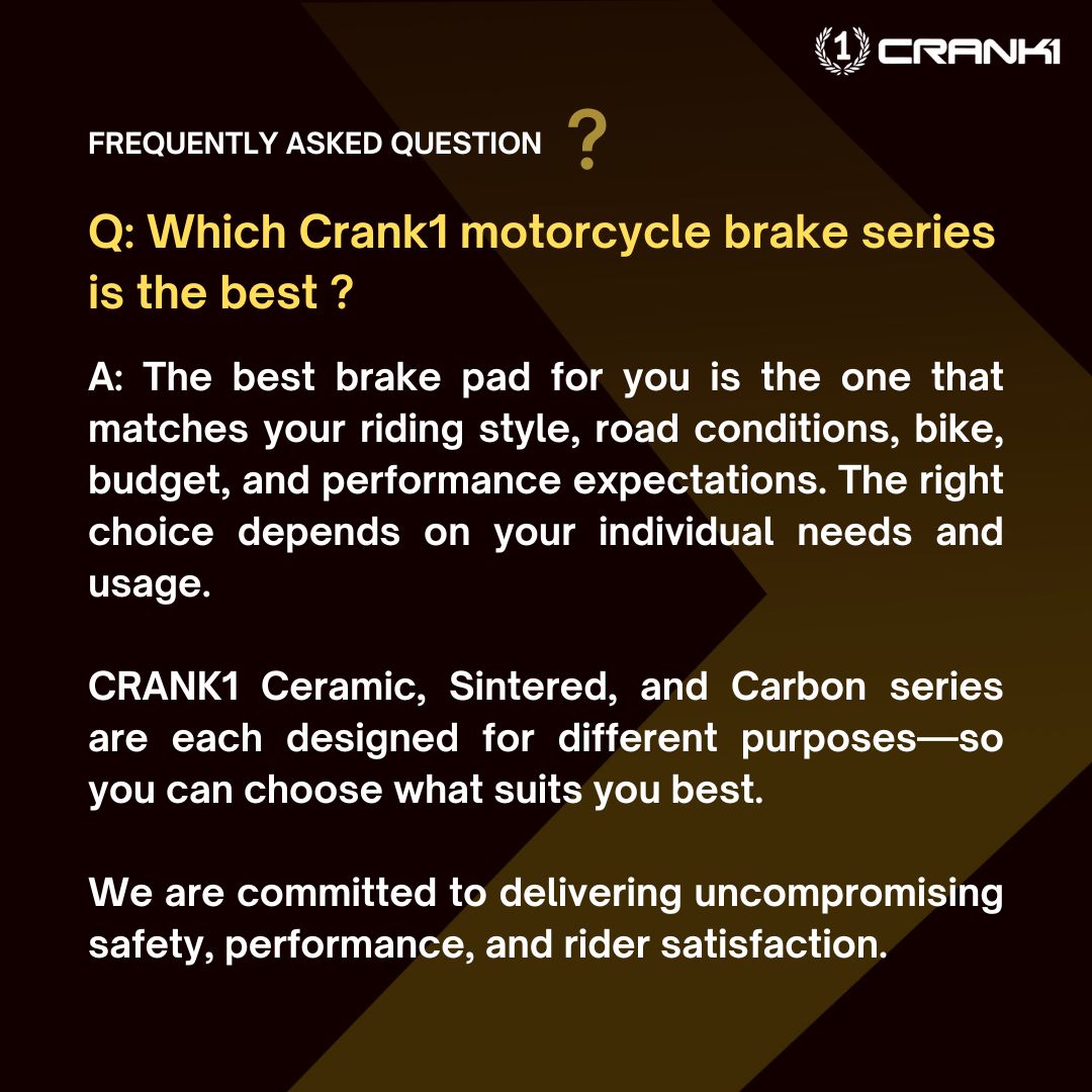 Ceramic Brake Pads - Front - CRM052/4 - Crank1
