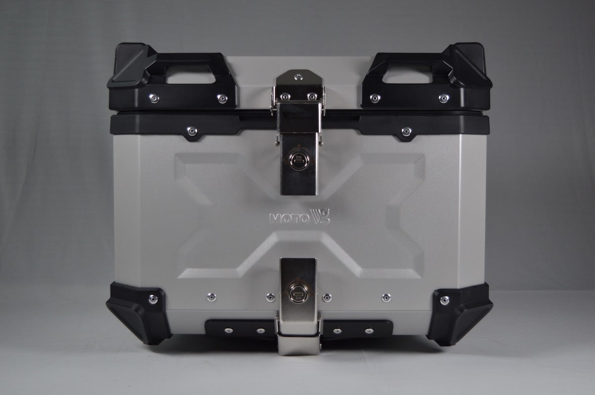 Aluminum Topbox 45-Litre - Silver - MotoVanguard