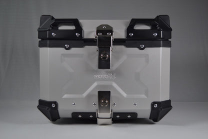 Aluminum Topbox 45-Litre - Silver - MotoVanguard