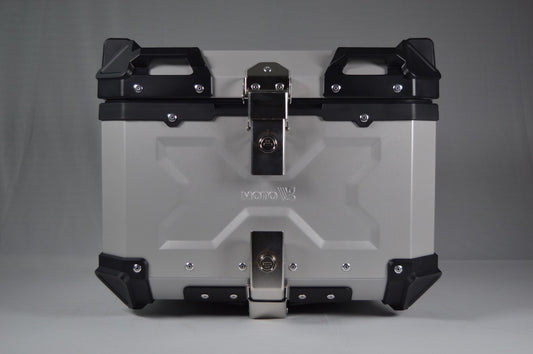 Aluminum Topbox 45-Litre - Silver - MotoVanguard