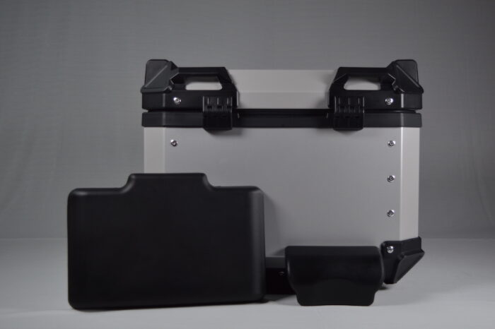 Aluminum Topbox 45-Litre - Silver - MotoVanguard
