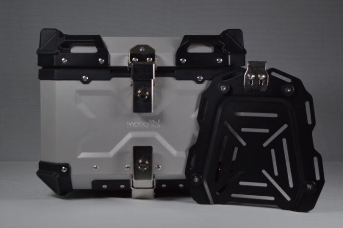Aluminum Topbox 45-Litre - Silver - MotoVanguard