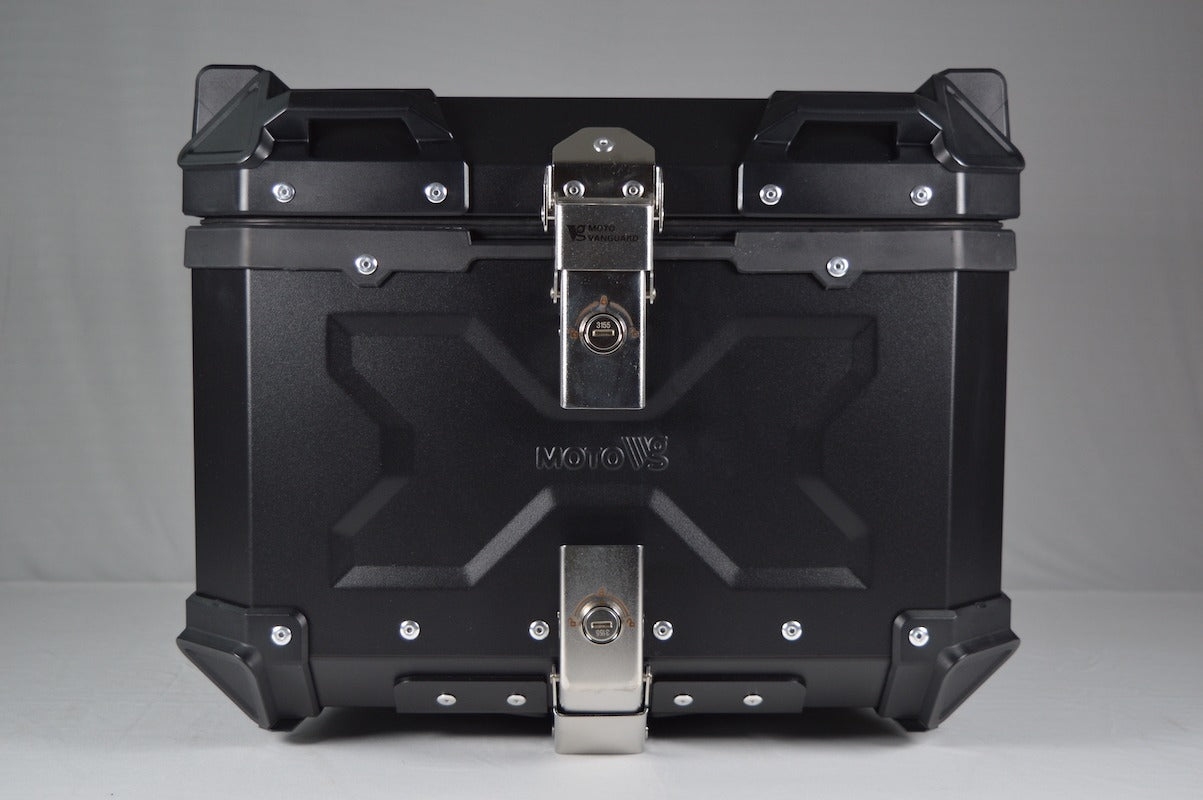 Aluminum top box 45-litre - Black - MotoVanguard