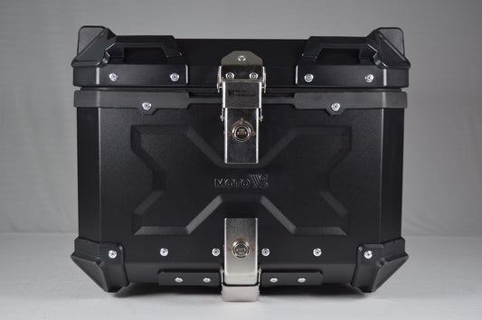 Aluminum top box 45-litre - Black - MotoVanguard