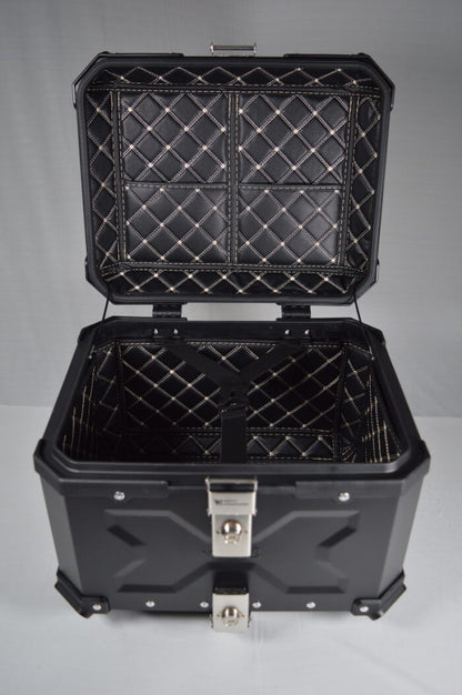Aluminum Topbox 45-Litre - Silver - MotoVanguard