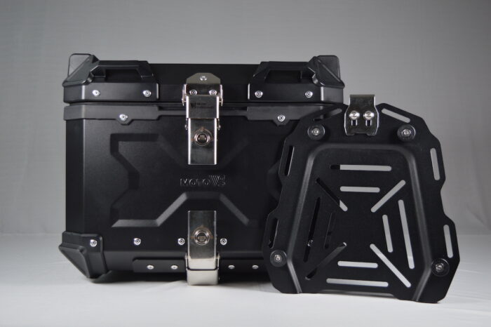 Aluminum top box 45-litre - Black - MotoVanguard