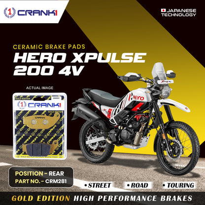 Ceramic Brake Pads - Rear - CRM281 - Crank1