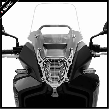 HeadLight Guard - Black/Silver - Honda NX500 - SRC