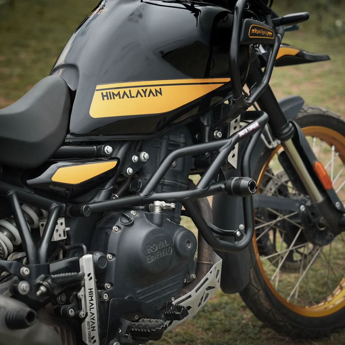 Panther Crash Guard Black for RE Himalayan 450 - Moto Torque