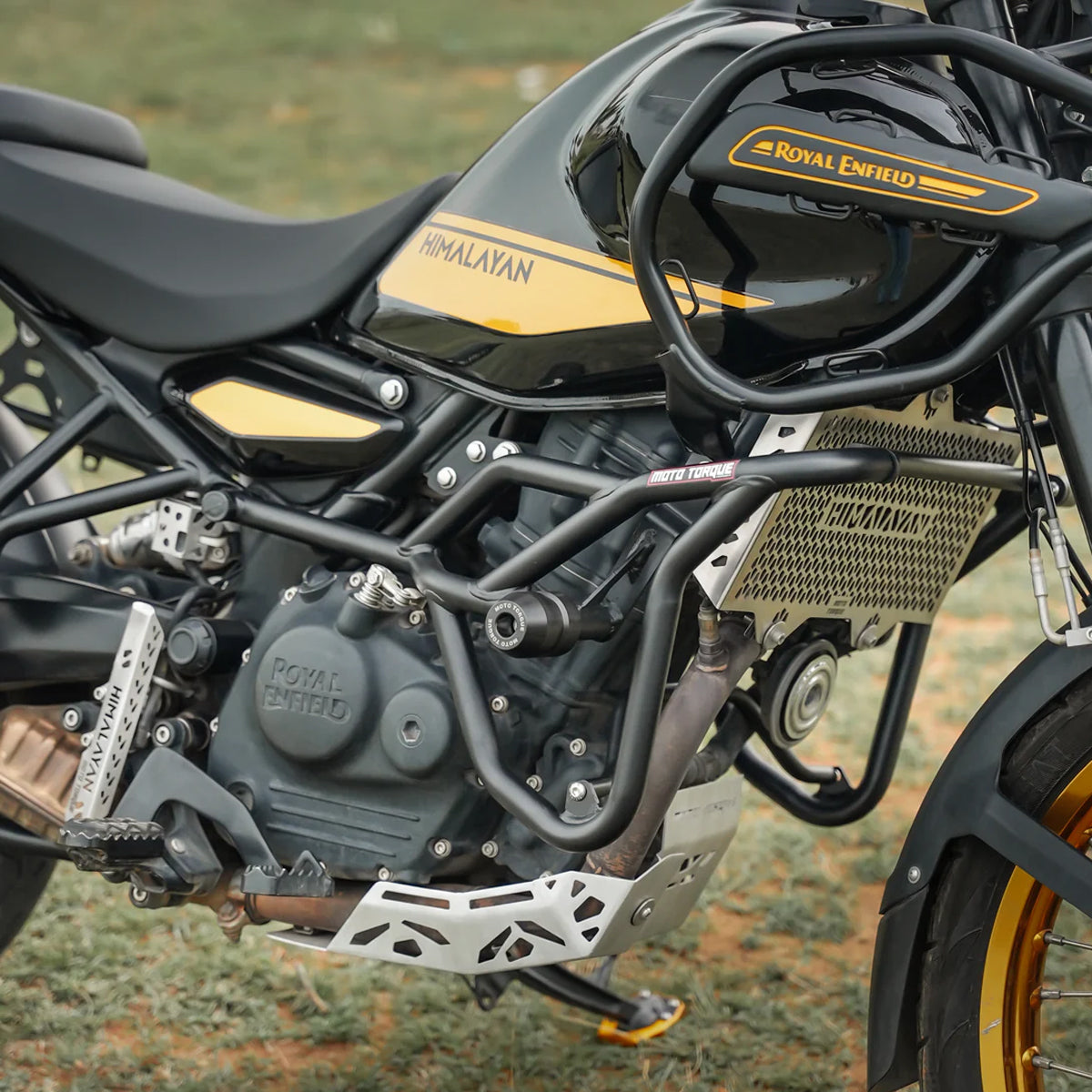 Panther Crash Guard Black for RE Himalayan 450 - Moto Torque