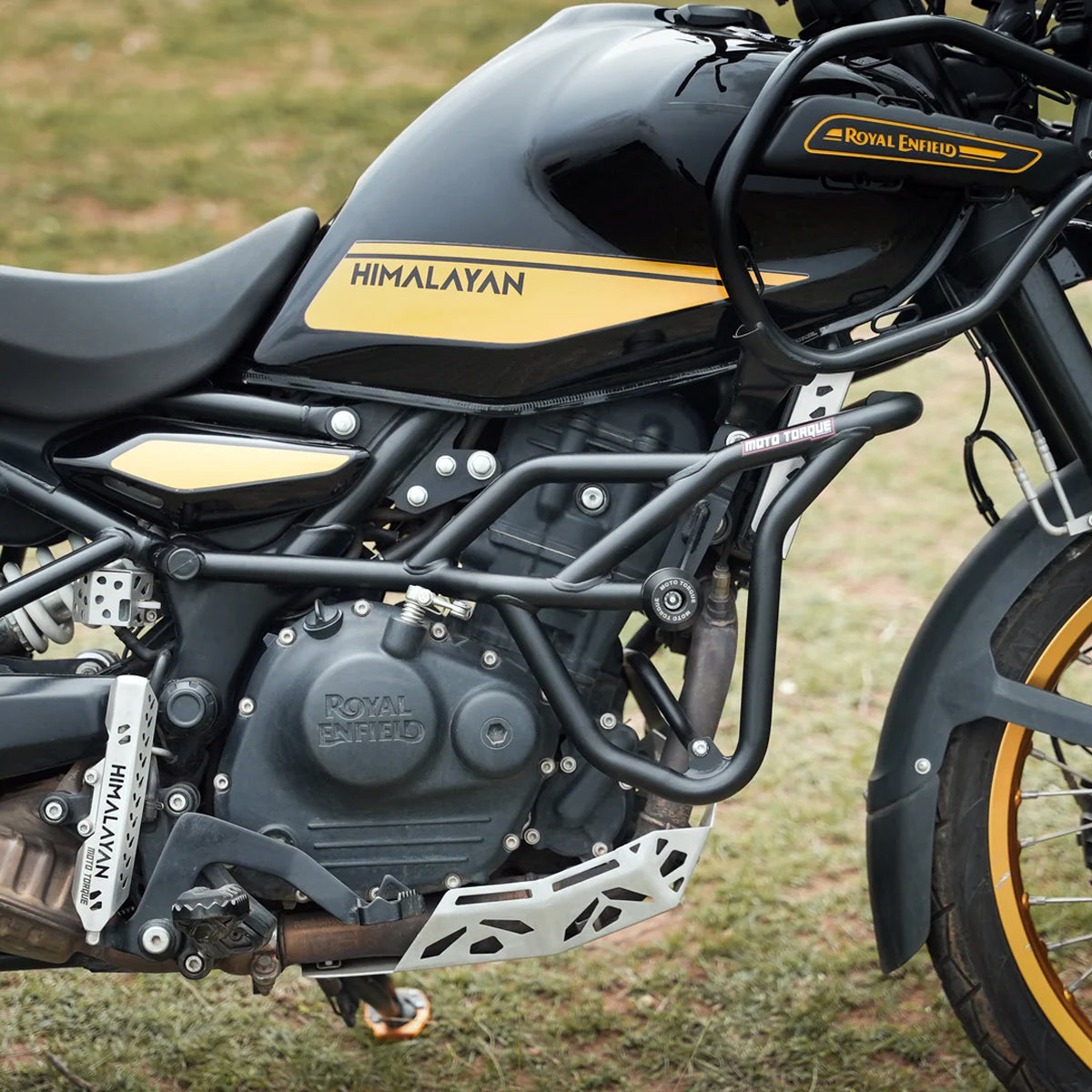 Panther Crash Guard Black for RE Himalayan 450 - Moto Torque