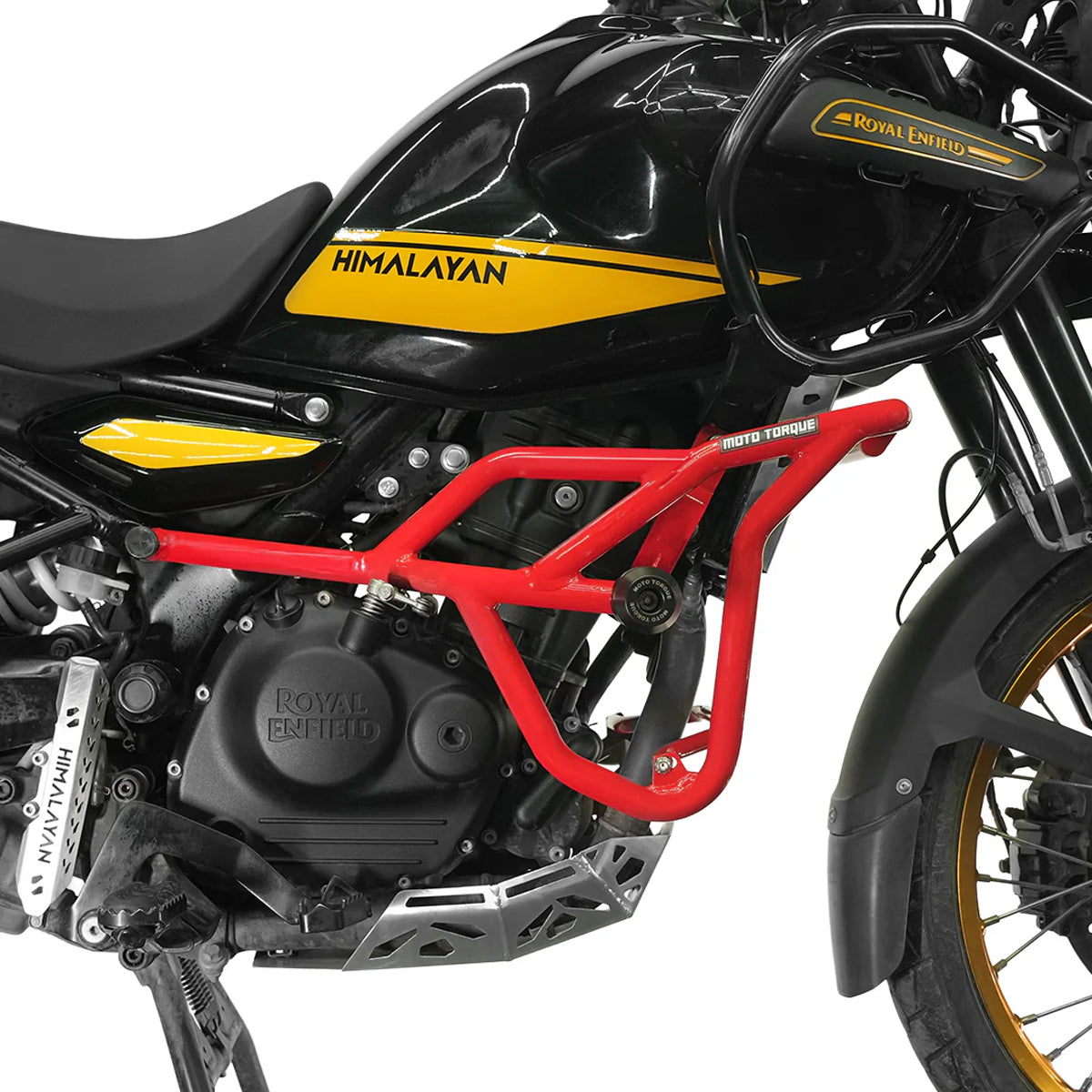 Panther Crash Guard Red for RE Himalayan 450 - Moto Torque