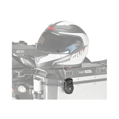Padlock With Retractable Wire And Combination Lock - Givi