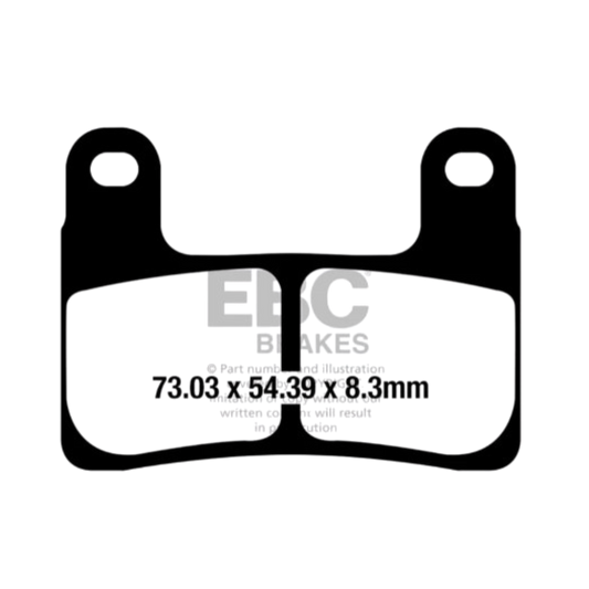 FA724HH ಸಂಪೂರ್ಣವಾಗಿ ಸಿಂಟರ್ಡ್ ಬ್ರೇಕ್ ಪ್ಯಾಡ್‌ಗಳು - EBC ಬ್ರೇಕ್‌ಗಳು