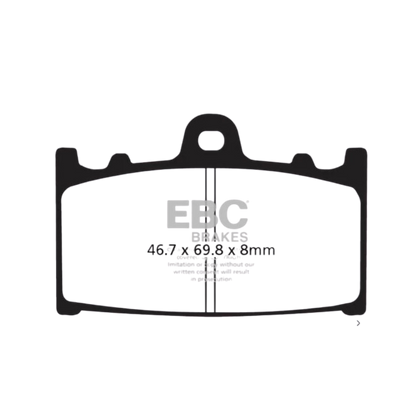 FA158HH ಸಿಂಟರ್ಡ್ ಬ್ರೇಕ್ ಪ್ಯಾಡ್‌ಗಳು - EBC ಬ್ರೇಕ್‌ಗಳು