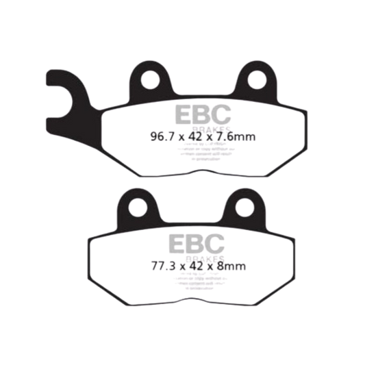 ಬ್ರೇಕ್ - ಸಂಪೂರ್ಣವಾಗಿ ಸಿಂಟರ್ ಮಾಡಲಾಗಿದೆ - EBC (ಹಿಂಭಾಗ) -FA214HH