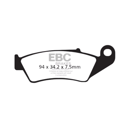 FA185R ಸಿಂಟರ್ಡ್ ಬ್ರೇಕ್ ಪ್ಯಾಡ್‌ಗಳು - EBC ಬ್ರೇಕ್‌ಗಳು