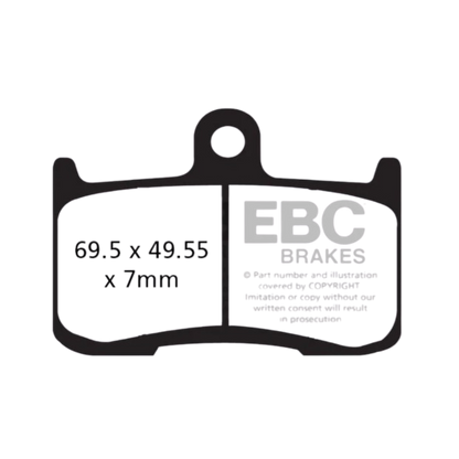 FA347HH ಸಂಪೂರ್ಣವಾಗಿ ಸಿಂಟರ್ ಮಾಡಿದ ಬ್ರೇಕ್ ಪ್ಯಾಡ್‌ಗಳು - EBC ಬ್ರೇಕ್‌ಗಳು