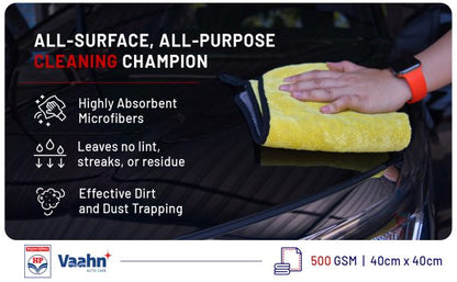 Microfiber Cloth 40x40 (500 GSM Double Sided) Single - HP Vaahn