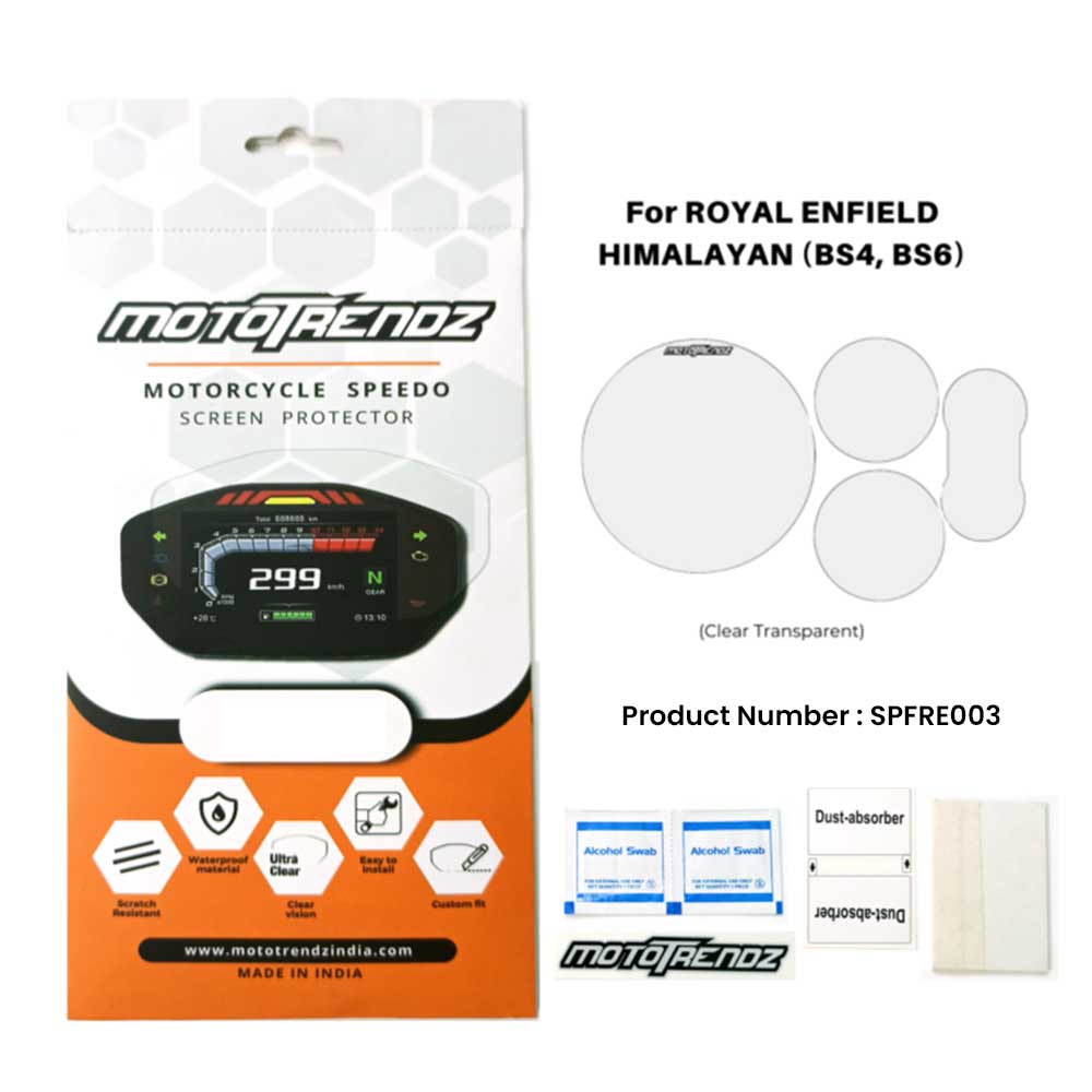 Speedo Screen Protector – Royal Enfield Himalayan 411 (BS4, BS6) +Navigation - Mototrendz