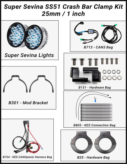Super Sevina For BMW R1200/1250RS-Clearwater