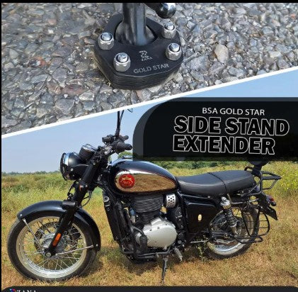 Side Stand Extender Aluminum & Stainless Steel For BSA Goldstar 650 - Zana