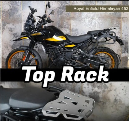 Top Rack Aluminium Silver Plate For Royal Enfield Himalayan 450-Zana-ZI-8466